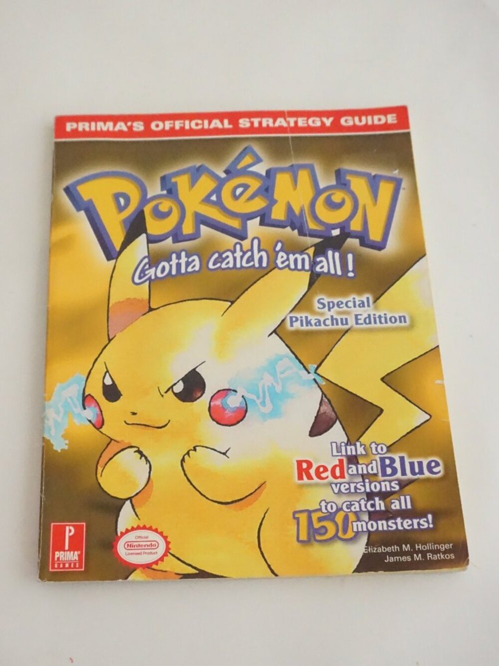 Vintage Pokemon Yellow Special Pikachu Edition 1999 Prima Official Strategy Guid